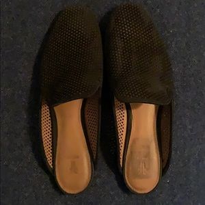 Perforated Frye Slip Ons
